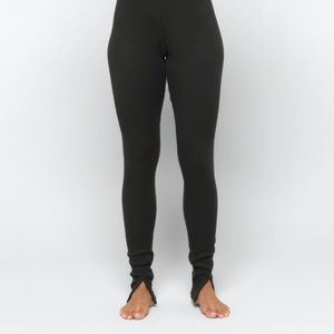 Free People Lounge Ribbed Matchback Legging Black